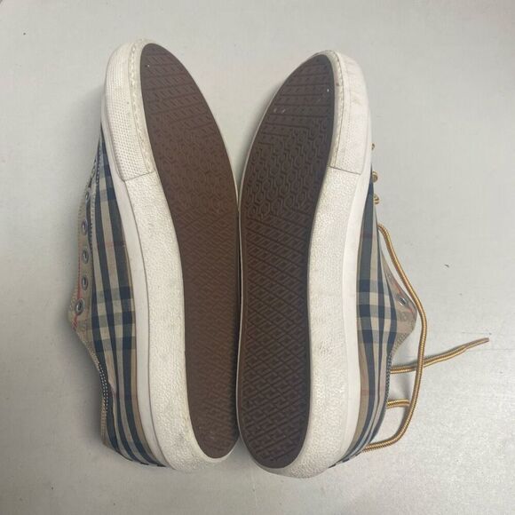 BURBERRY Unisex Vintage Check Canvas Design Shoes Size EU 43 M 10-10.5 W 11-11.5 - Picture 5 of 12
